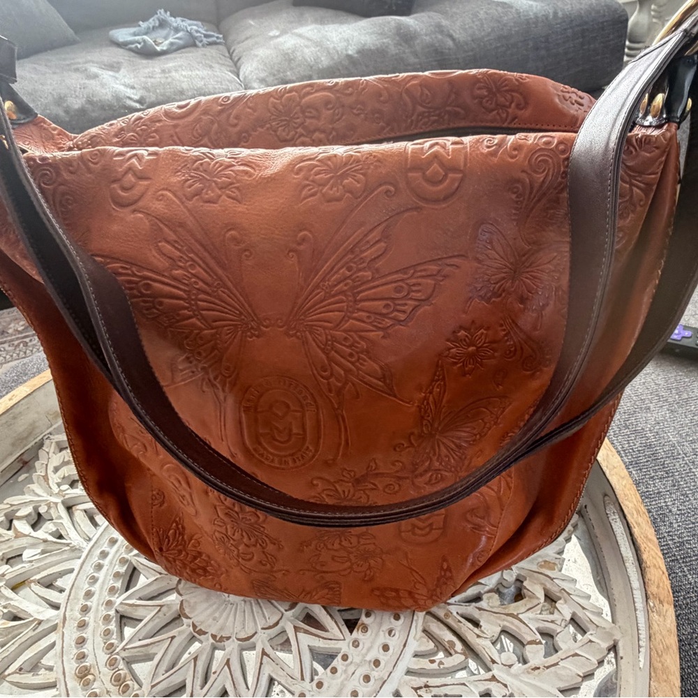 Marino Orlandi Brown Leather Shoulder Bag